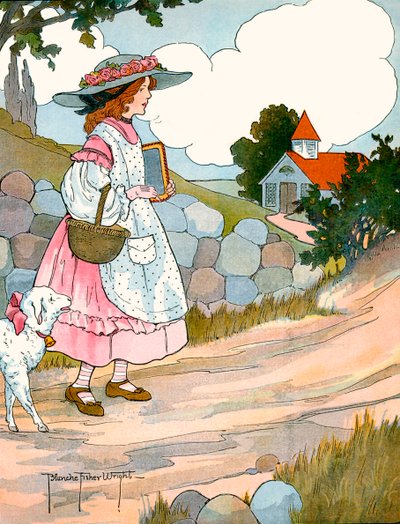 Mary tenía un corderito, por Blanche Fisher Wright de Blanche Fisher Wright