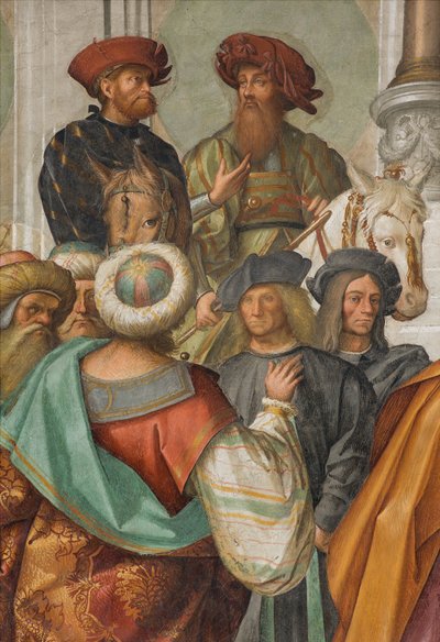 Nave Central, Segundo Tramo Norte, Matrimonio de la Virgen, Boccaccio Boccaccino 1514-15, (detalle) de Boccaccio Boccaccino
