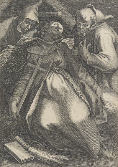 Sancta Euphrolyna, de la serie Ermitañas, 1600-1633 de Boetius Adams Bolswert