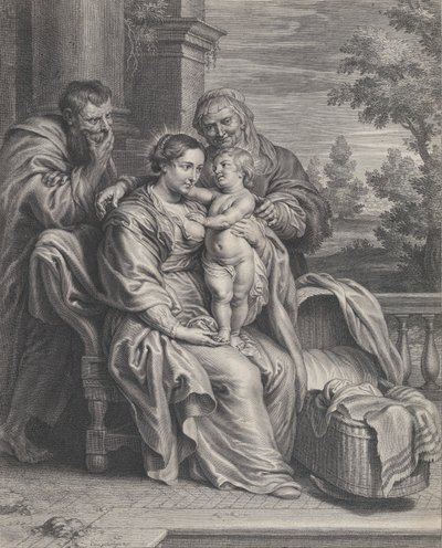 La Sagrada Familia con Santa Ana, ca. 1625-35 de Boetius Adams Bolswert