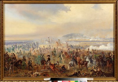 La Batalla de Leipzig en octubre de 1813 (La Batalla de Leipzig en octubre de 1813) (o Batalla de las Naciones, Guerra Napoleónica de Bogdan Willewalde