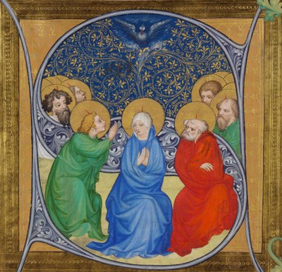 El descenso del Espíritu Santo Pentecostés, 1415 de Bohemian Master