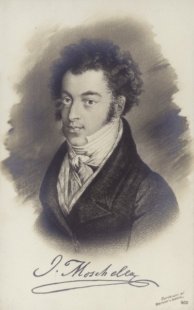 Retrato de Ignaz Moscheles de Bohemian School