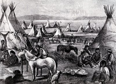 Campamento indio navajo de Bohuslav Kroupa