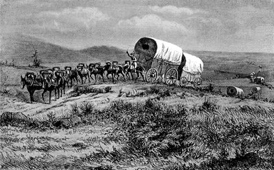 Oeste salvaje - tren de mulas hacia el oeste de Bohuslav Kroupa