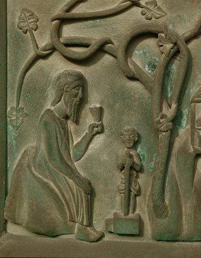 Noé bebiendo vino ... (bronce) de Bonanno Pisano