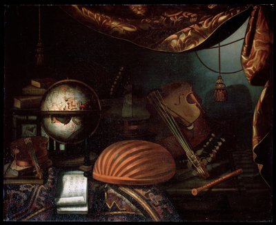 Naturaleza muerta con instrumentos musicales, 1715 de Bonaventura Bettera