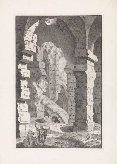 Pastor musical entre ruinas
Reliquiae antiquae urbis Romae (título de la serie) de Bonaventura van Overbeek