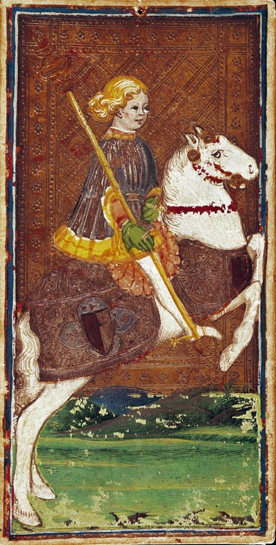 Mapa del juego de Tarot de la familia Visconti de Bonifacio Bembo (1420-1482), mediados del siglo XV - Bérgamo, Galleria dell