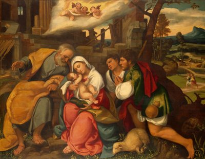 La adoración de los pastores, 1540 de Bonifacio de
