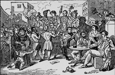 Una elección simulada en la prisión de Kings Bench, c. 1828, 1912 de Bonner