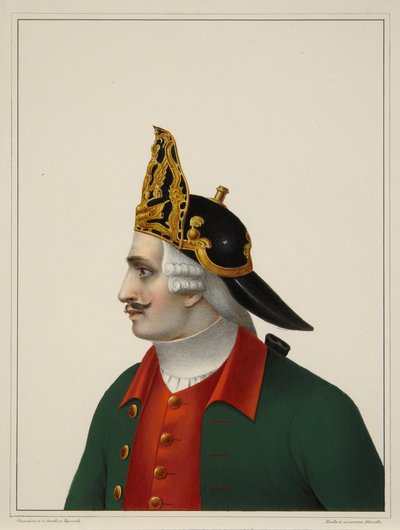 Gorra de granadero en 1742-1762, principios de la década de 1840 de Boris Artemyevich Chorikov