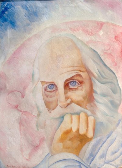 Retrato del poeta americano Walt Whitman de Boris D. Grigorjew