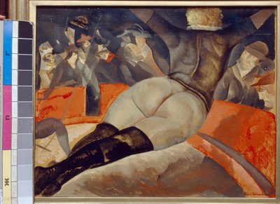 Au cirque - Peinture de Boris Dmitryevich Grigoriev (1886-1939), huile sur toile (50x62 cm), vers 1908 - (En el circo, Óleo sobre lienzo de Boris Dmitryevich Grigoriev, ca 1908) - Museo Estatal F Shalyapin, Moscú de Boris Dmitrievich Grigoriev