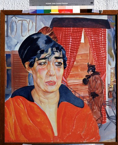 Conserjería en París (Conserjería en París). Obra de Boris Dmitryevich Grigoriev (1886-1939), acuarela y gouache sobre papel de Boris Dmitrievich Grigoriev