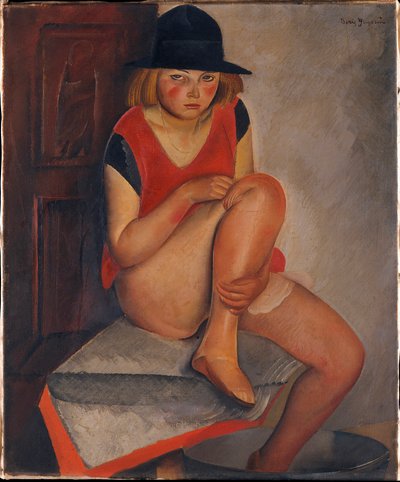 "La modelo" Peinture de Boris Grigoriev (1886-1939) ca 1926 de Boris Dmitrievich Grigoriev