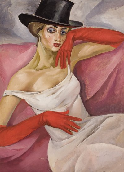 Dama con sombrero de copa de Boris Dmitrievich Grigoriev