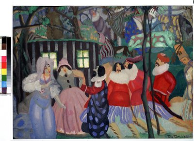 Los Conquistadores (The Conquerors). Obra de Boris Dmitrievich Grigoriev (1886-1939), gouache sobre cartón de Boris Dmitrievich Grigoriev