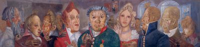 Personajes de la comedia El Inspector General de N. Gogol, 1933-1934 de Boris Dmitrievich Grigoriev