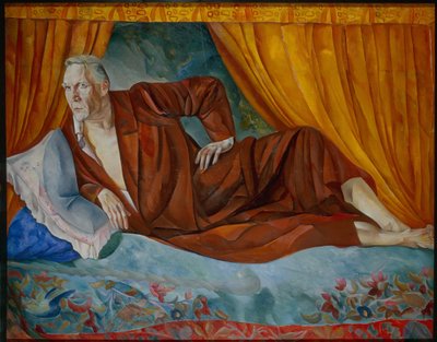 Retrato del cantante Fyodor (Fedor o Feodor) Chaliapin (Chaliapin) (1873-1938) (Retrato del cantante Fyodor Shalyapin (1873-1938) - Pintura de Boris Dmitrievich Grigoriev (1886-1939) de Boris Dmitrievich Grigoriev