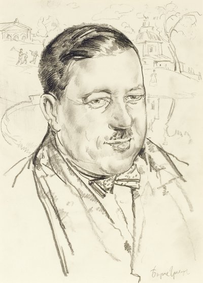 Retrato del artista Ilya Mashkov de Boris Dmitrievich Grigoriev