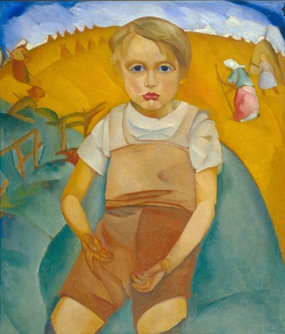 El mundano Retrato del hijo, 1920 de Boris Dmitrievich Grigoriev