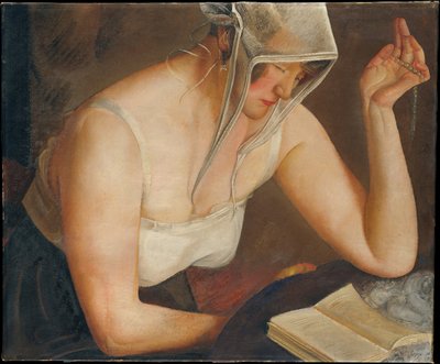 Mujer leyendo de Boris Dmitrievich Grigoriev