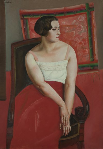 Retrato de una joven de Boris Dmitryevich Grigoriev