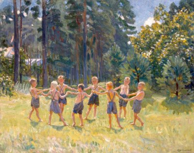 Ronda en un claro cerca de una dacha de Boris Jeremejewitsch Wladimirski