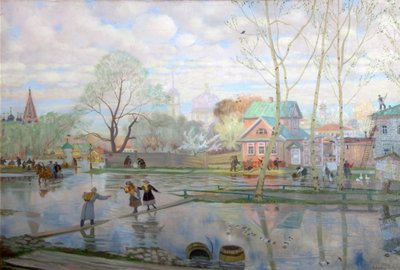 Primavera, 1921 de Boris Mikhailovich Kustodiev
