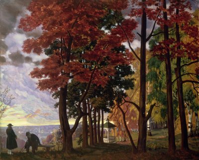 Otoño de Boris Mikhailovich Kustodiev