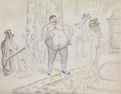Encuentro nocturno de Boris Mikhailovich Kustodiev