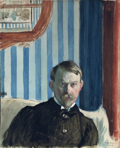 Autorretrato de Boris Mikhailovich Kustodiev