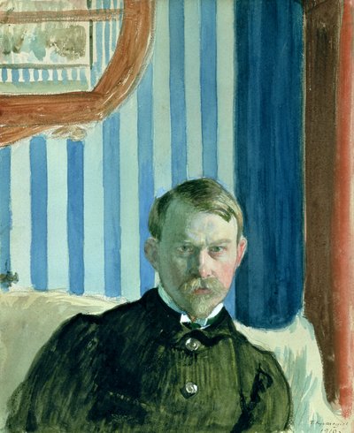 Autorretrato de Boris Mikhailovich Kustodiev