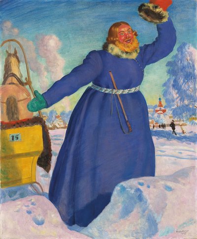 El Cochero, 1923 de Boris Mikhailovich Kustodiev