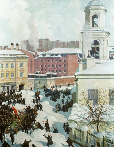 El 27 de febrero de 1917, 1917 de Boris Mikhailovich Kustodiev