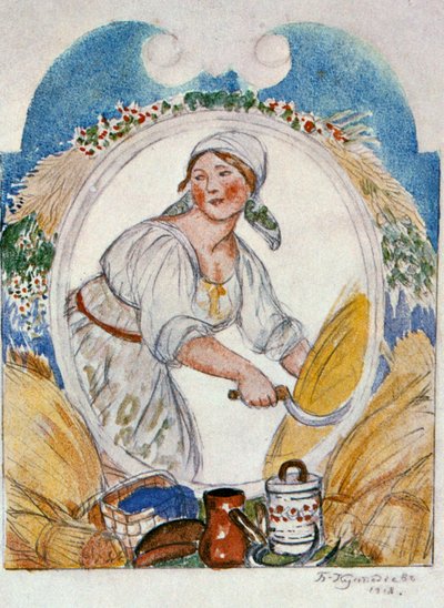 El Segador, 1918 de Boris Mikhailovich Kustodiev
