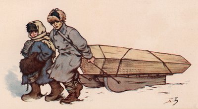 Un entierro en la Rusia Soviética de Boris Vasilievich Zvorykin