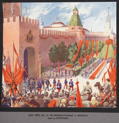 Celebración de la Tercera Internacional, Moscú de Boris Vasilievich Zvorykin