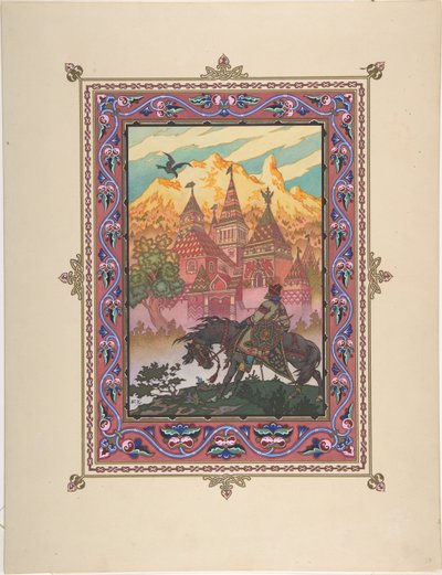 Ilustración para el cuento de hadas Marya Morevna, c. 1925 de Boris Vasilievich Zvorykin