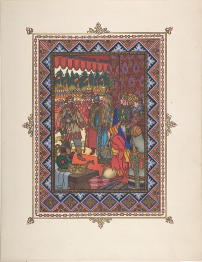 Ilustración para el cuento de hadas Marya Morevna, c. 1925 de Boris Vasilievich Zvorykin