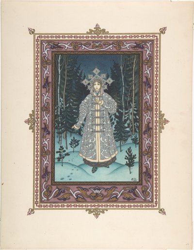 Ilustración para el cuento de hadas Snegurochka, c. 1925 de Boris Vasilievich Zvorykin
