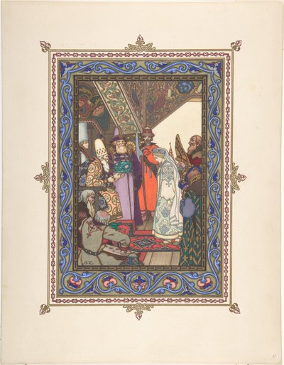 Ilustración para el cuento de hadas Snegurochka, c. 1925 de Boris Vasilievich Zvorykin