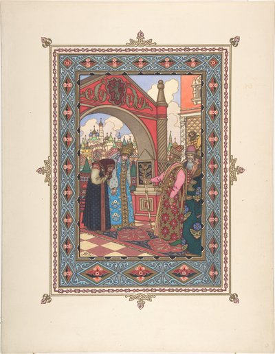Ilustración para el cuento de hadas Vasilisa la Bella, c. 1925 de Boris Vasilievich Zvorykin