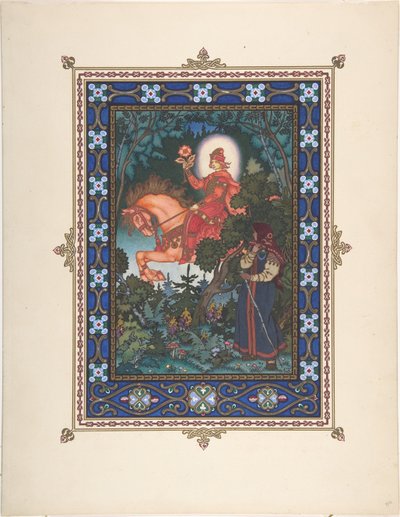 Ilustración para el cuento de hadas Vasilisa la Bella, c. 1925 de Boris Vasilievich Zvorykin