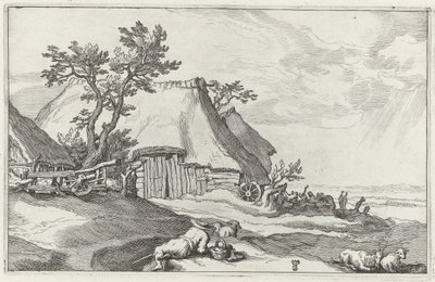 Paisaje con granja de Boëtius Adamsz. Bolswert