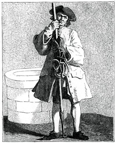 Un limpiador de pozos, 1737-1742 de Bouchardon
