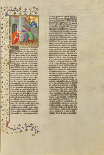 Atalía, reina de Judá, arrastrada fuera del Templo de Boucicaut Master
