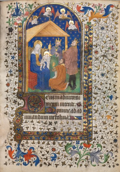 Libro de Horas Uso de París: Adoración de los Magos, c. 1420 de Boucicaut Master