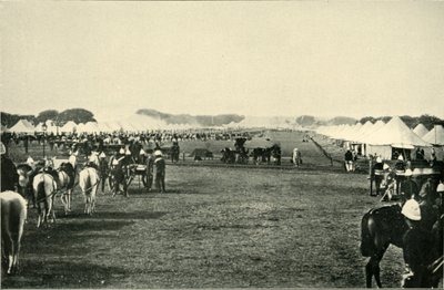 El campamento del virrey en la Asamblea Imperial, enero de 1877, 1901 de Bourne and Shepherd